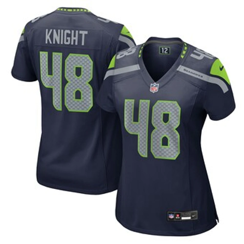 Women's Nike Tyrice Knight College Navy Seattle Seahawks Team Game Jersey