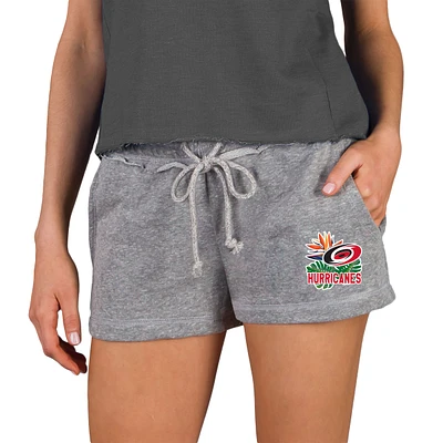 Women's Concepts Sport Gray Carolina Hurricanes Mainstream Terry Shorts