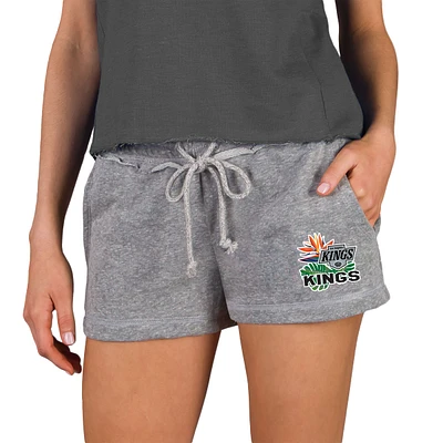 Women's Concepts Sport Gray Los Angeles Kings Mainstream Terry Shorts