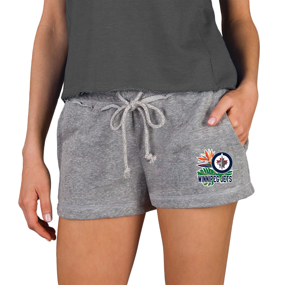 Women's Concepts Sport Gray Winnipeg Jets Mainstream Terry Shorts