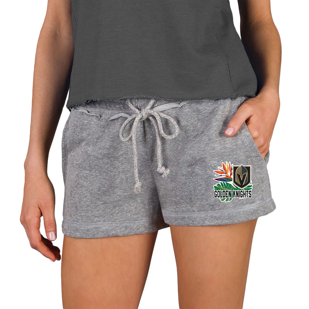 Women's Concepts Sport Gray Vegas Golden Knights Mainstream Terry Shorts