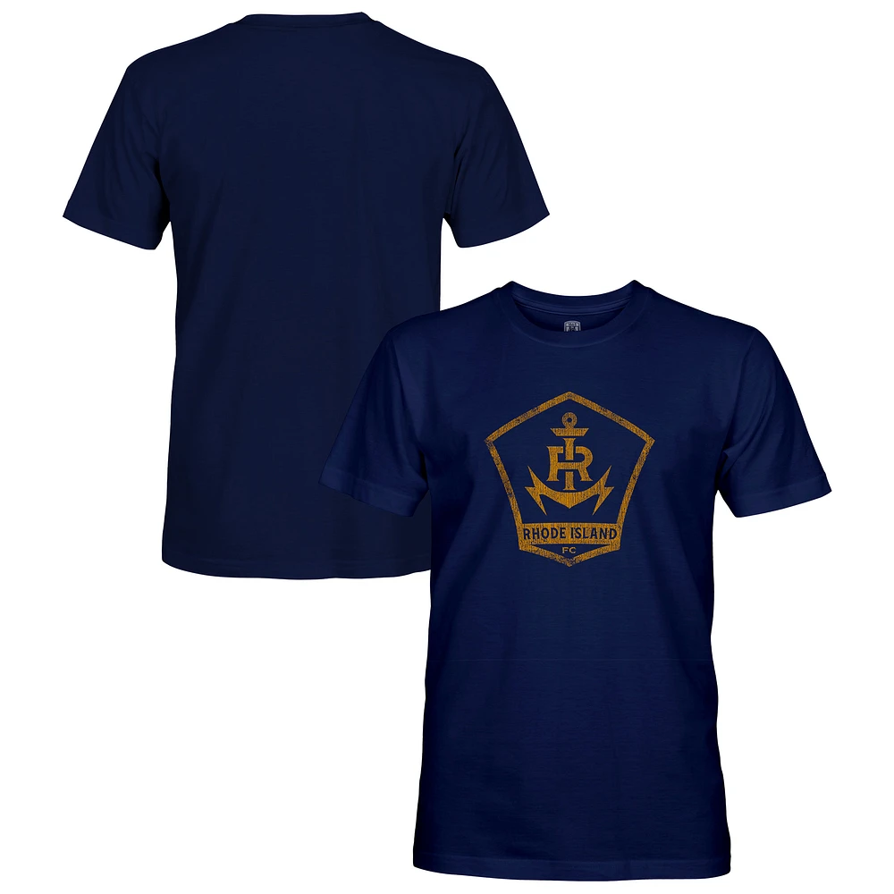 Men's 1863FC Navy Rhode Island FC Badge T-Shirt