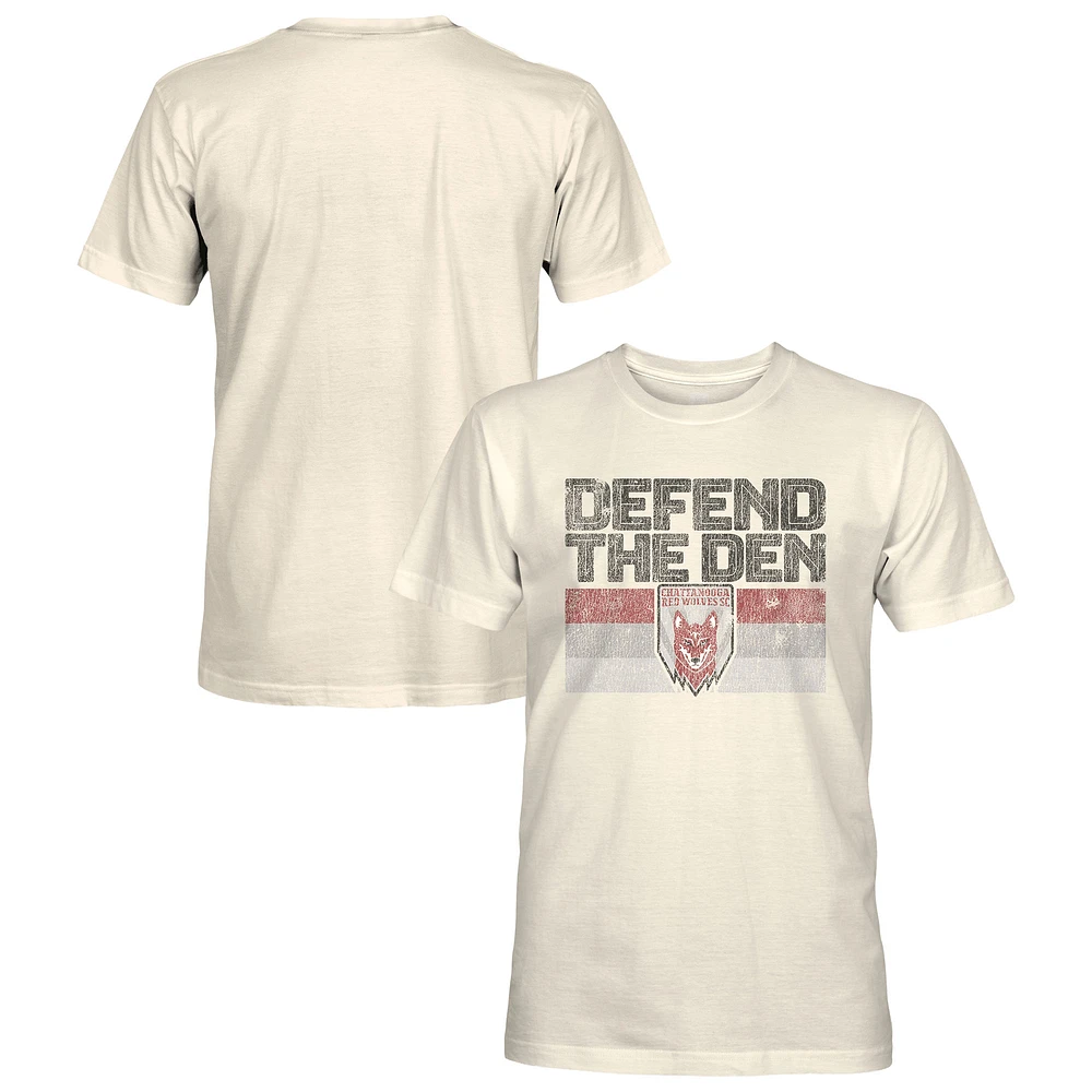 Men's 1863FC Tan Chattanooga Red Wolves Retro Stripes T-Shirt
