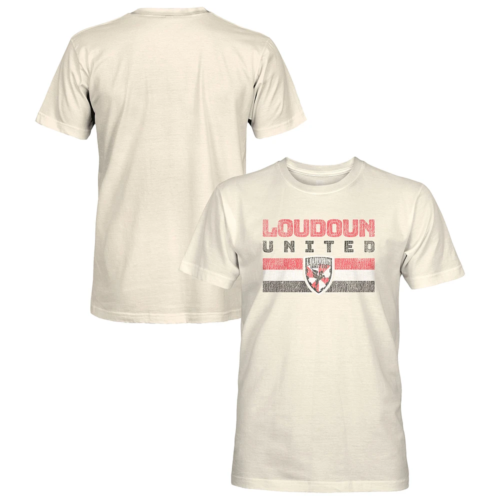 Men's 1863FC Tan Loudoun United FC Retro Stripes Short Sleeve T-Shirt