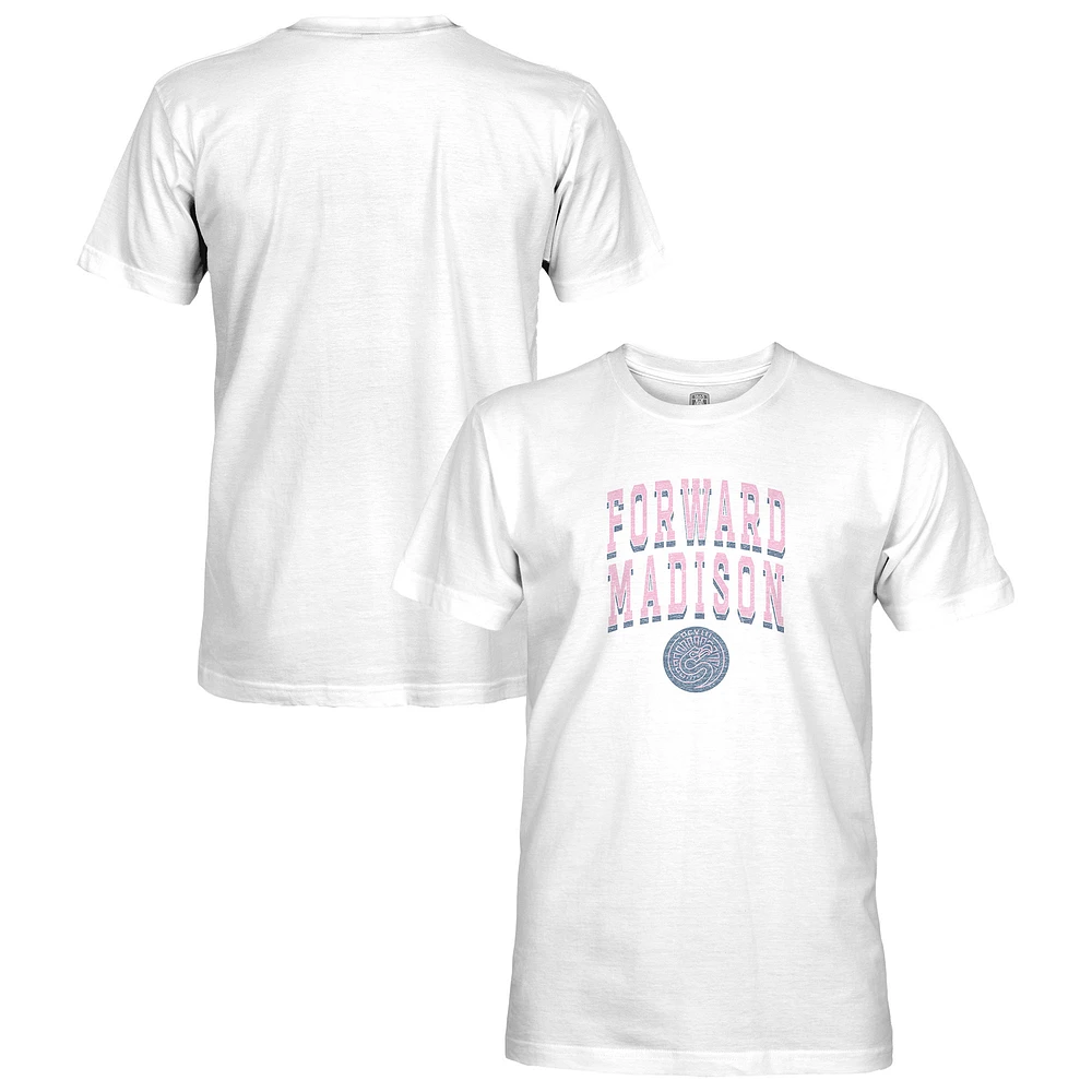 Men's 1863FC White Forward Madison FC Retro Wordmark Short Sleeve T-Shirt
