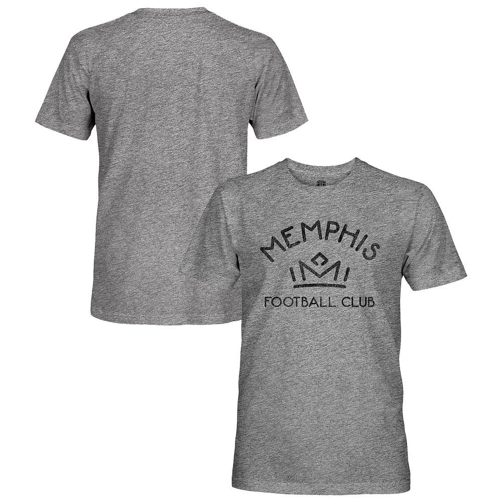 Men's 1863FC Heather Gray Memphis 901 FC Vintage Tri-Blend Short Sleeve T-Shirt