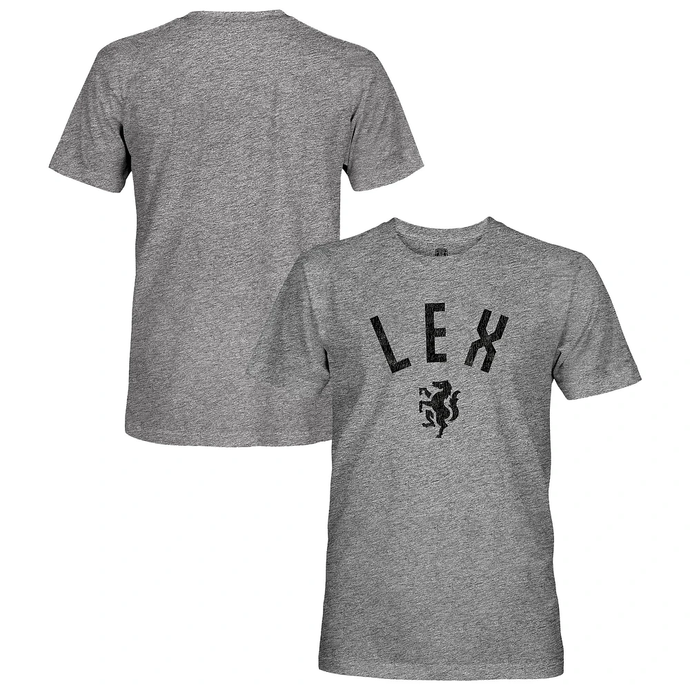 Men's 1863FC Heather Gray Lexington Legends Vintage Tri-Blend Short Sleeve T-Shirt