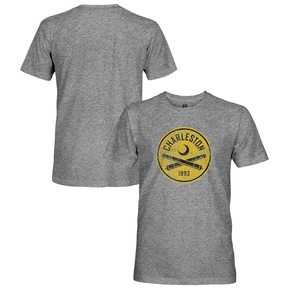 Men's 1863FC Heather Gray Charleston Battery Vintage Tri-Blend T-Shirt