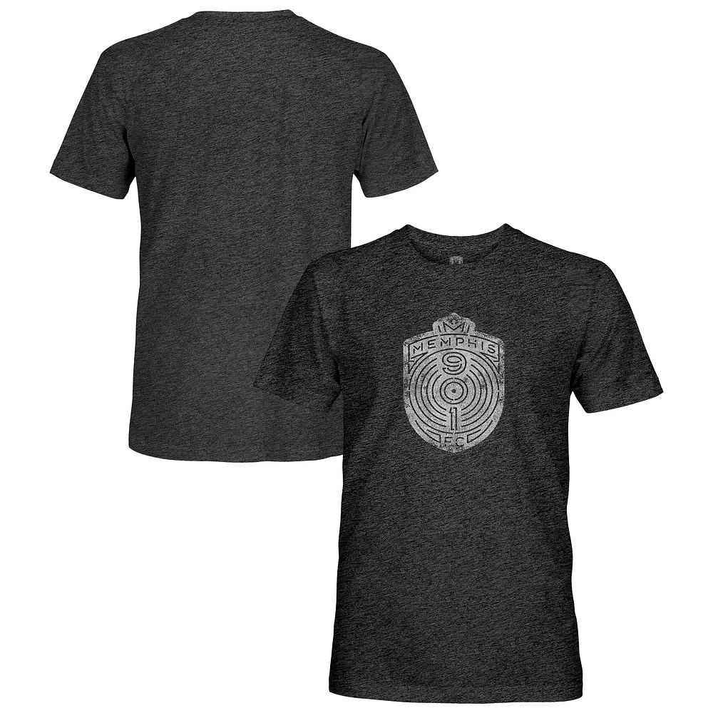 Men's 1863FC Black Memphis 901 FC Vintage Tri-Blend Short Sleeve T-Shirt