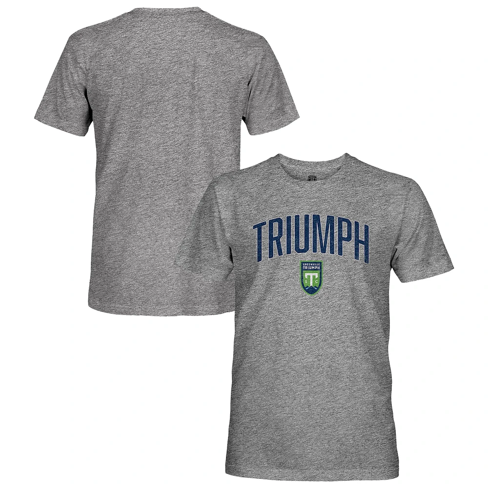 Men's 1863FC Heather Gray Greenville Triumph Vintage Tri-Blend Short Sleeve T-Shirt