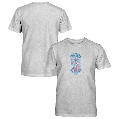 Youth 1863FC Heather Gray Forward Madison FC Short Sleeve T-Shirt