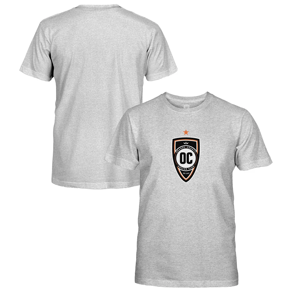Youth 1863FC Heather Gray Orange County SC Short Sleeve T-Shirt