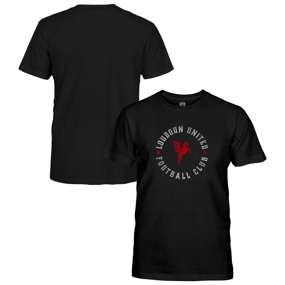 Youth 1863FC Black Loudoun United FC Short Sleeve T-Shirt