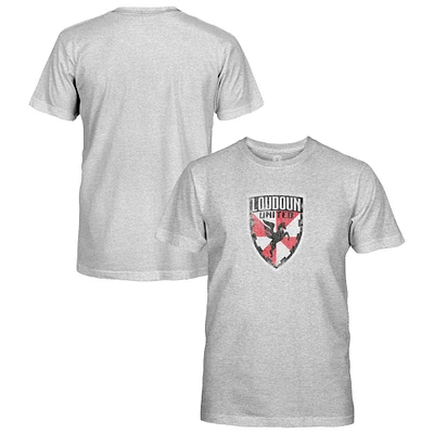Youth 1863FC Heather Gray Loudoun United FC Short Sleeve T-Shirt