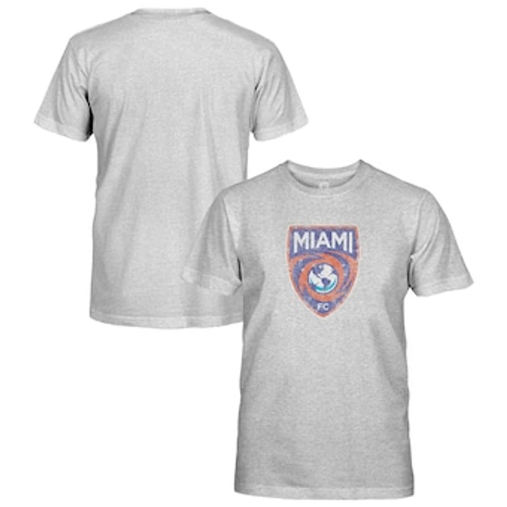 Youth 1863FC Heather Gray Miami FC Short Sleeve T-Shirt