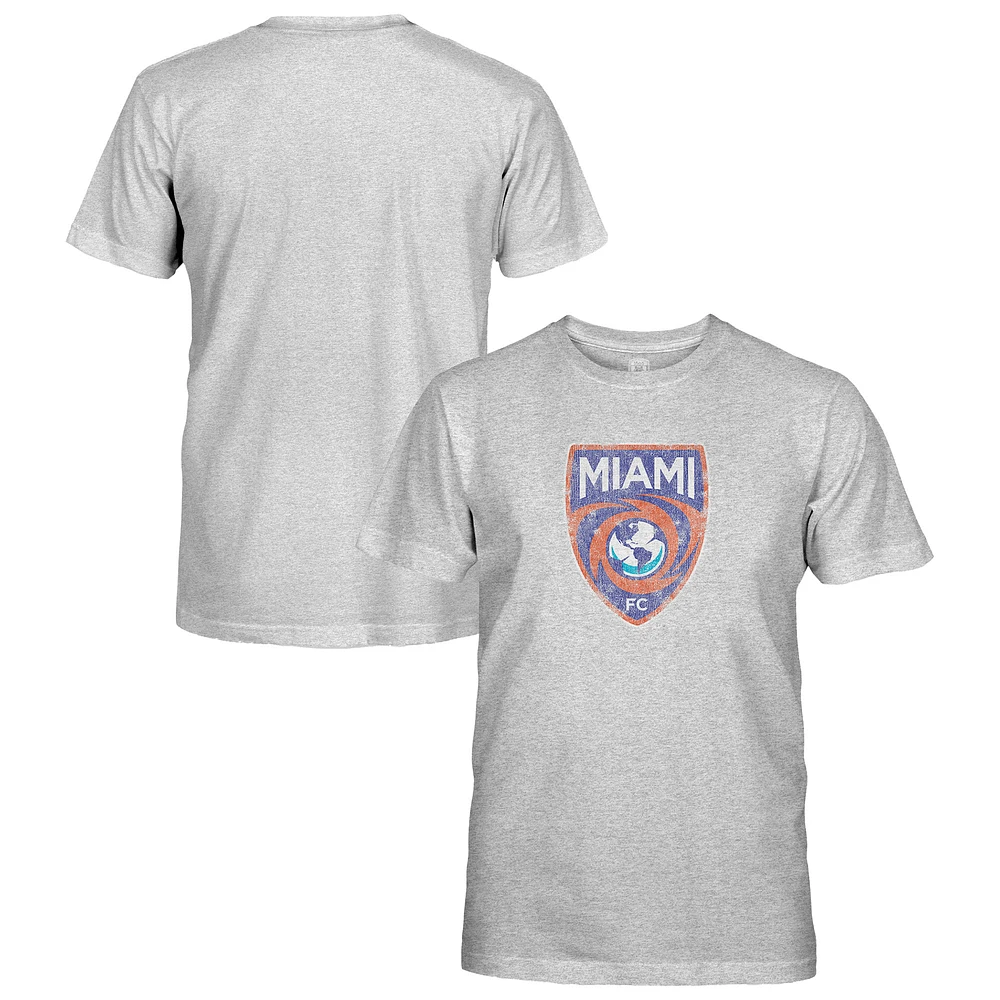 Youth 1863FC Heather Gray Miami FC Short Sleeve T-Shirt