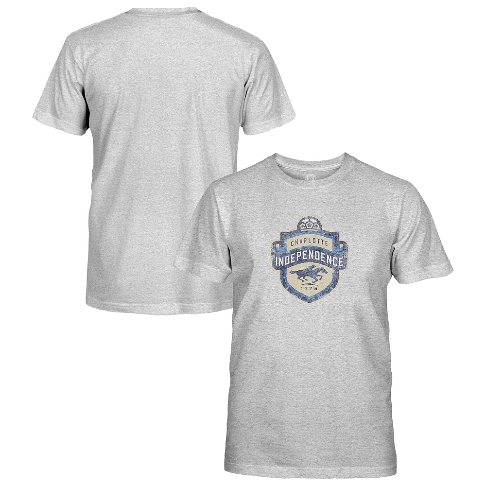 Youth 1863FC Heather Gray Charlotte Independence Short Sleeve T-Shirt