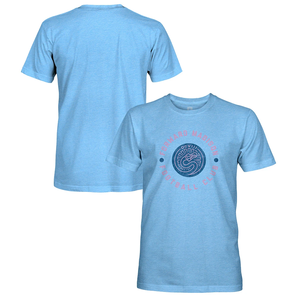 Men's 1863FC Light Blue Forward Madison FC Vintage Tri-Blend Short Sleeve T-Shirt