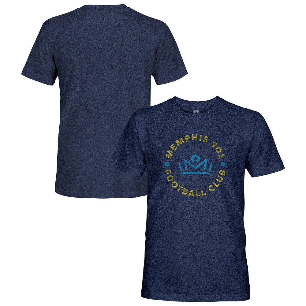 Men's 1863FC Navy Memphis 901 FC Vintage Tri-Blend Short Sleeve T-Shirt