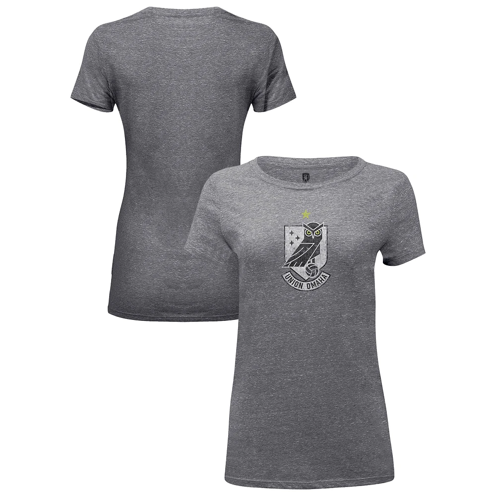 Women's 1863FC Heather Gray Union Omaha Color Badge Tri-Blend T-Shirt