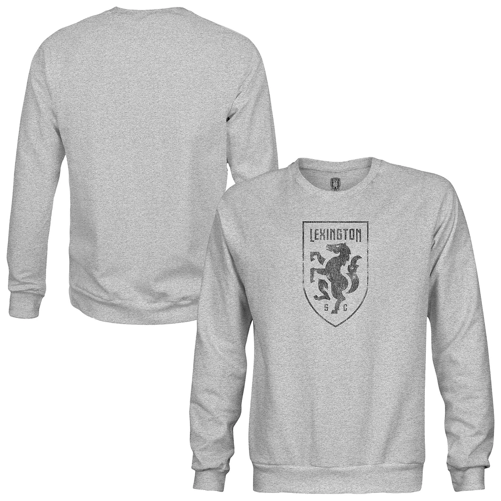 Men's 1863FC Heather Gray Lexington SC Color Badge Pullover Sweatshirt