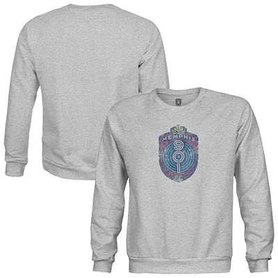 Youth 1863FC Heather Gray Memphis 901 FC Color Badge Pullover Sweatshirt