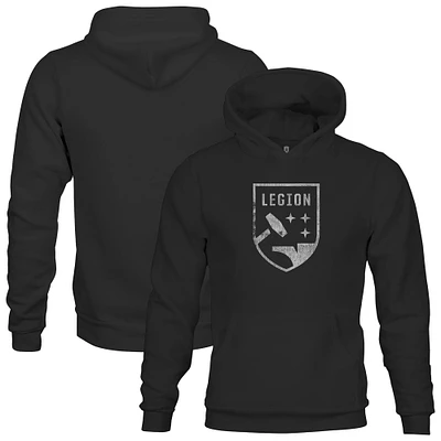 Youth 1863FC Black Birmingham Legion FC Badge Fleece Pullover Hoodie