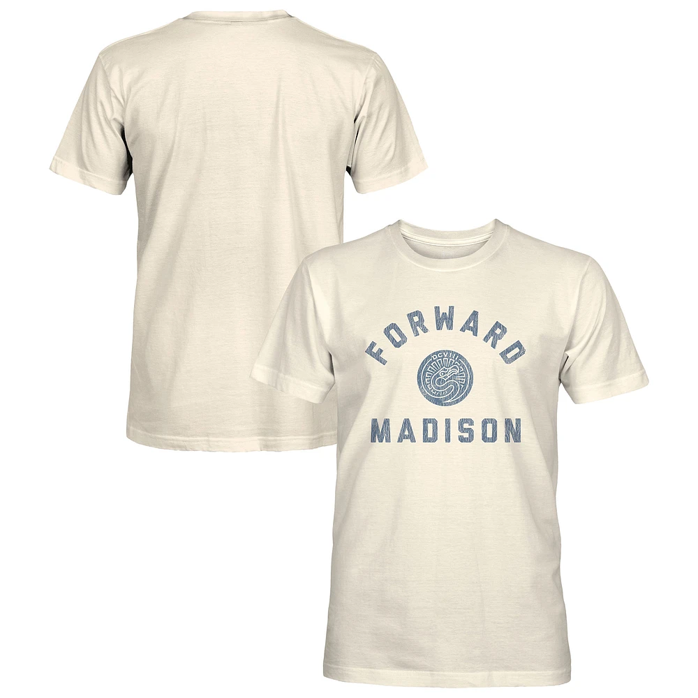 Men's 1863FC Tan Forward Madison FC Team Arch T-Shirt