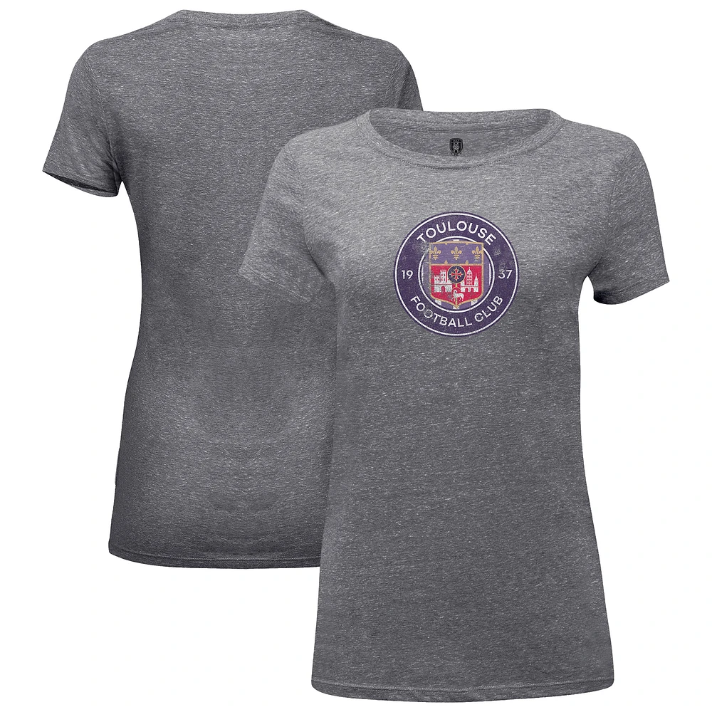 Women's 1863FC Heather Gray Toulouse Color Badge Tri-Blend T-Shirt