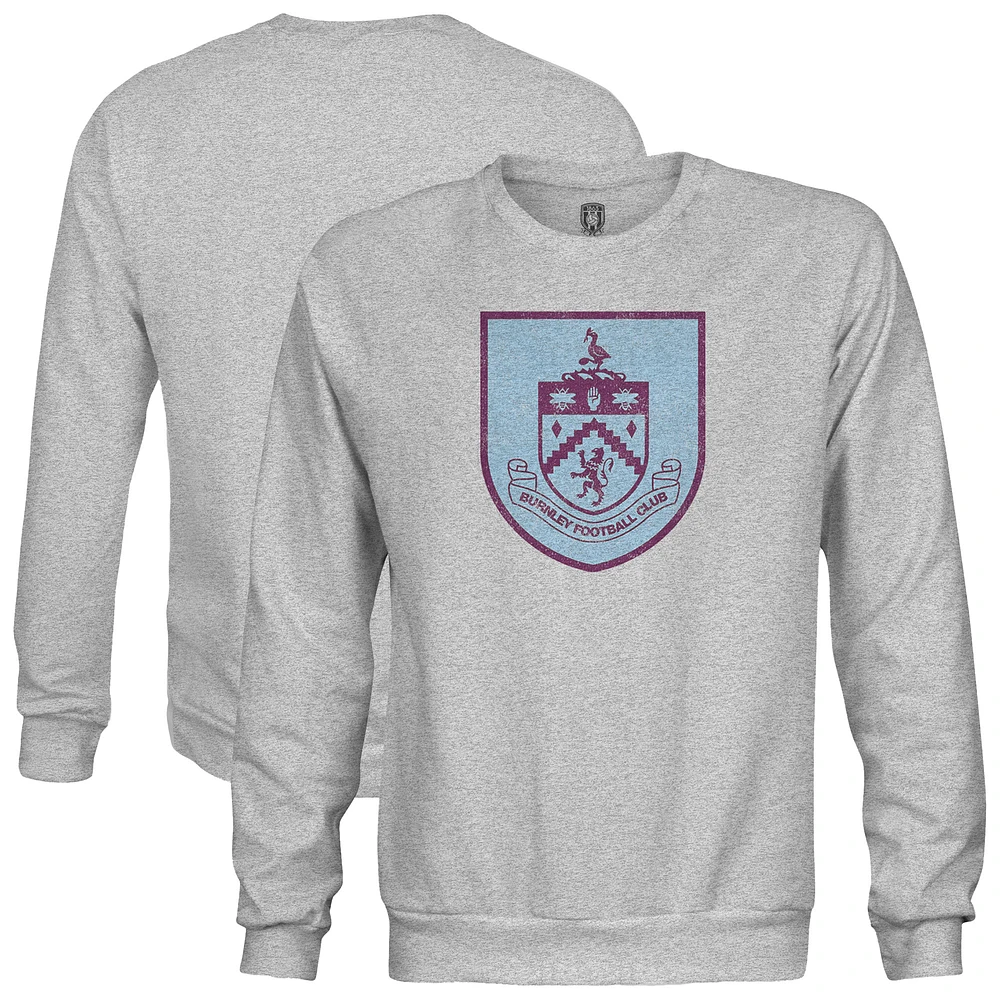 Men's 1863FC Heather Gray Burnley Color Badge Pullover Sweatshirt
