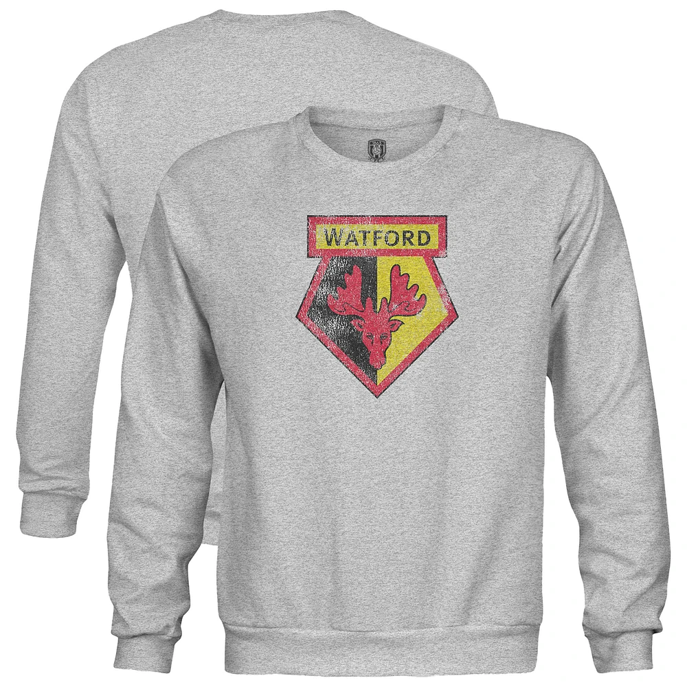 Youth 1863FC Heather Gray Watford Color Badge Crewneck Sweatshirt
