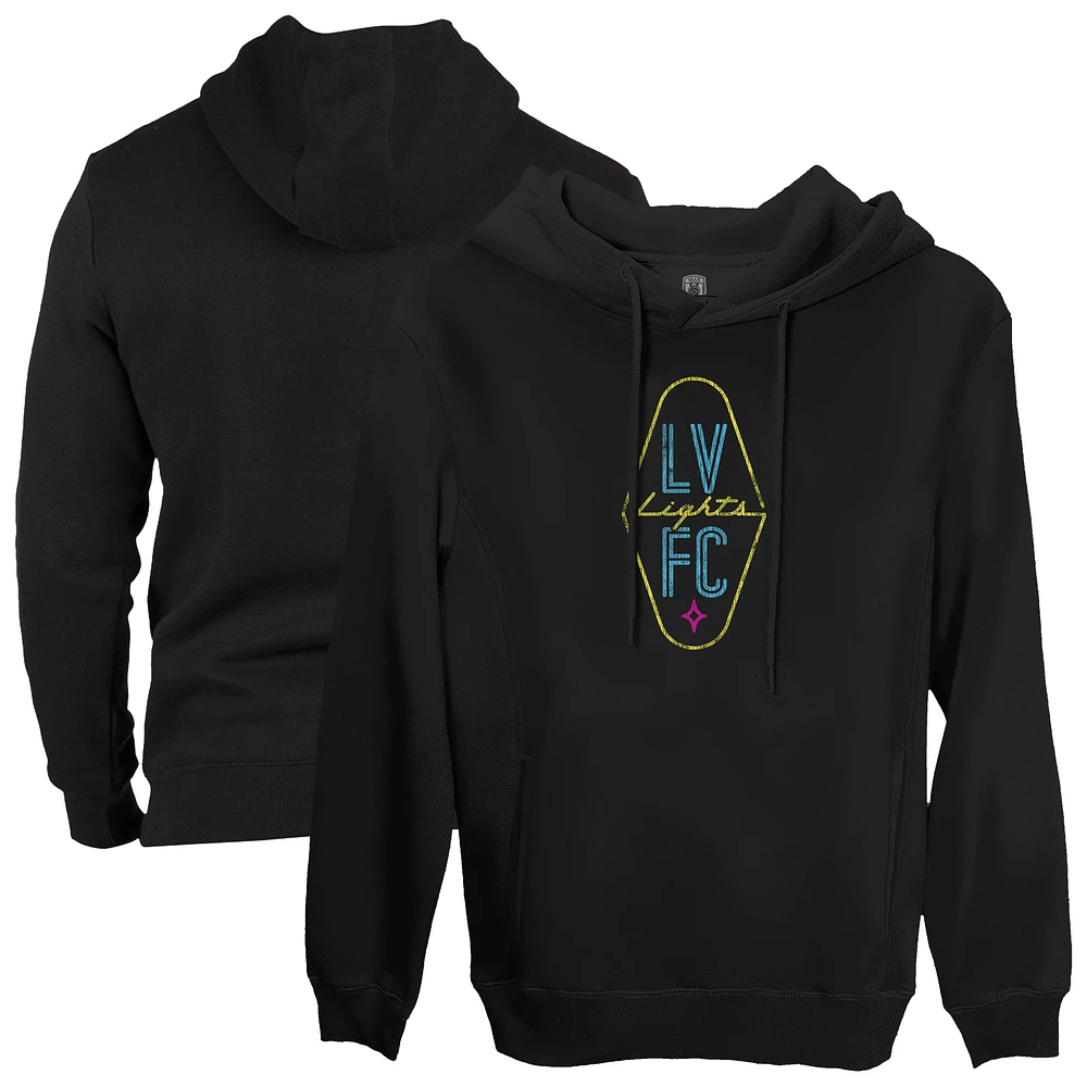 Men's 1863FC Black Las Vegas Lights FC Color Badge Fleece Pullover Hoodie