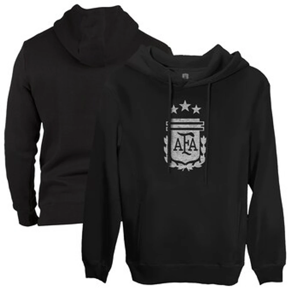Men's 1863FC Black Argentina National Team Fleece Pullover Hoodie
