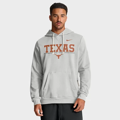 Men's Nike Gray Texas Longhorns 2025 Sideline Standard Issue Dri-FIT Hoodie