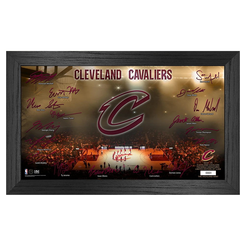 Highland Mint Cleveland Cavaliers Signature Court Print