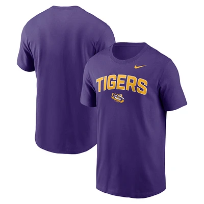 Men's Nike Purple LSU Tigers Primetime Arch Stack T-Shirt