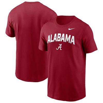Men's Nike Crimson Alabama Tide Primetime Arch Stack T-Shirt