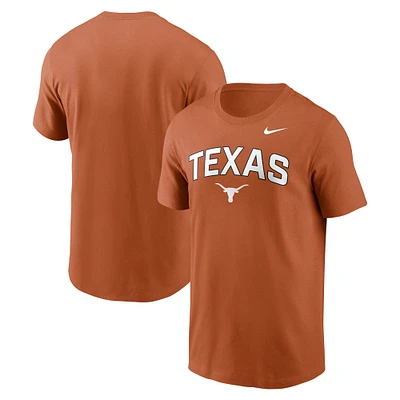 Men's Nike Texas Orange Longhorns Primetime Arch Stack T-Shirt