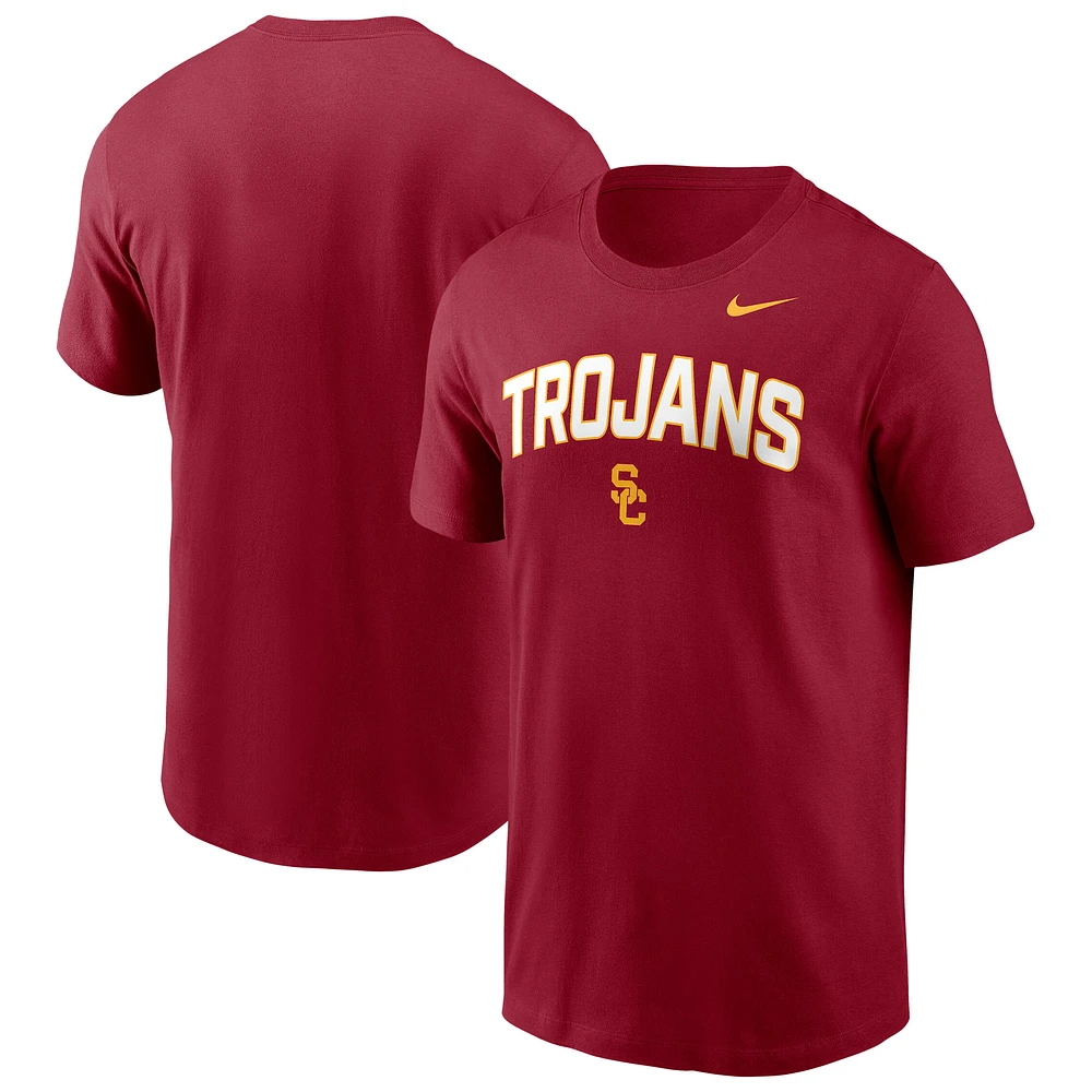 Men's Nike Cardinal USC Trojans Primetime Arch Stack T-Shirt