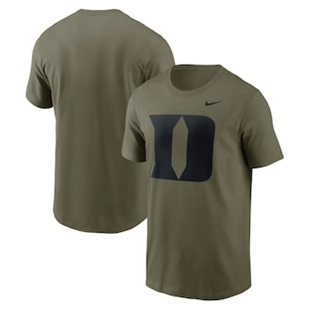 Men's Nike Olive Duke Blue Devils Primetime Logo Performance T-Shirt