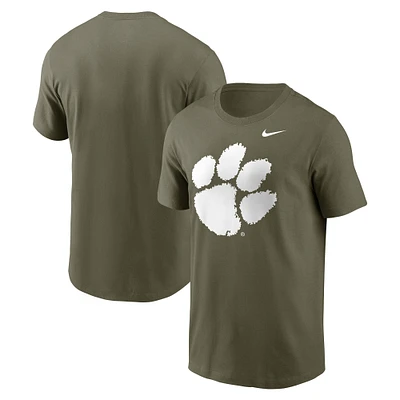 Men's Nike Olive Clemson Tigers Primetime Logo Performance T-Shirt