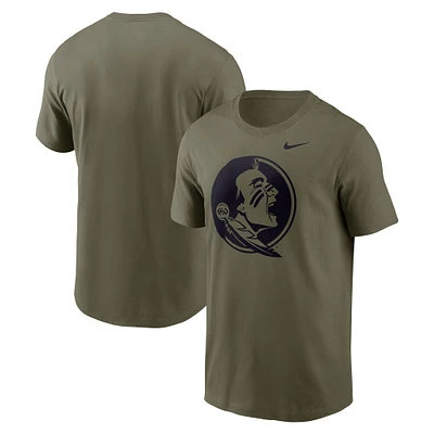 Men's Nike Olive Florida State Seminoles Primetime Logo Performance T-Shirt