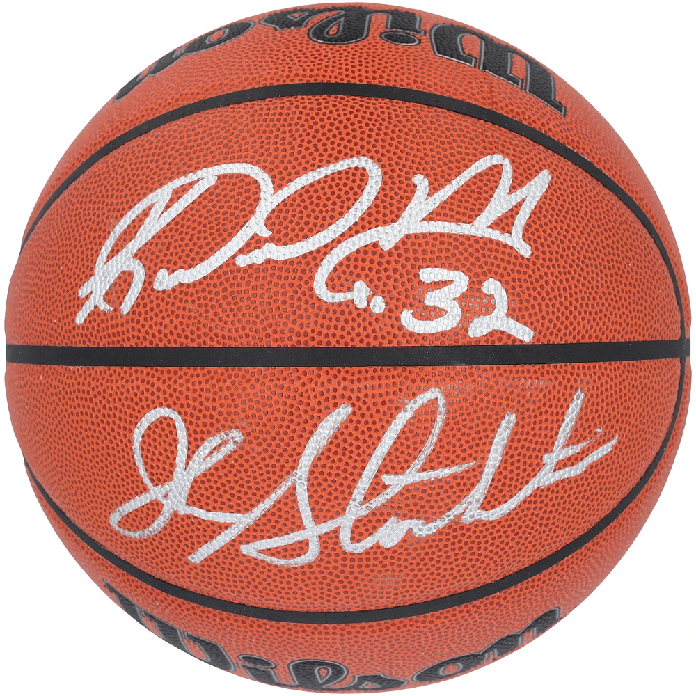 Karl Malone and John Stockton Utah Jazz Autographed Wilson Authentic Series Indoor/Outdoor Basketball