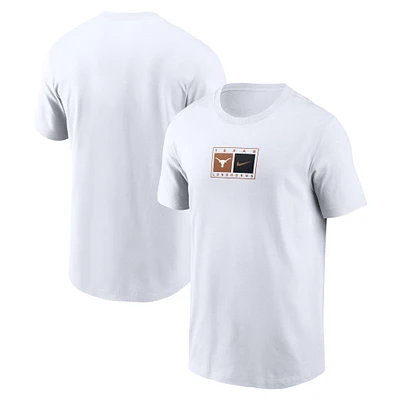 Men's Nike White Texas Longhorns Campus Logo Swoosh T-Shirt