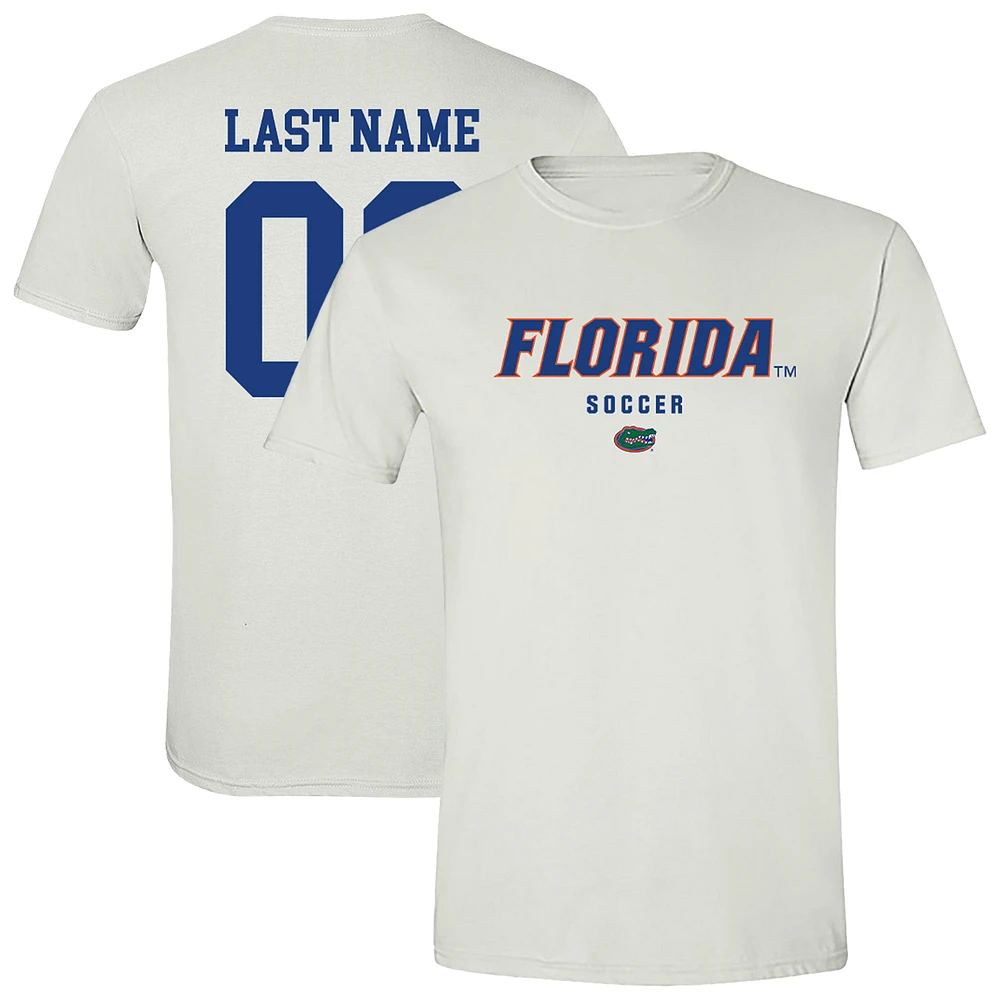 Unisex White Florida Gators Collegiate Women's Soccer NIL Pick-A-Player T-Shirt