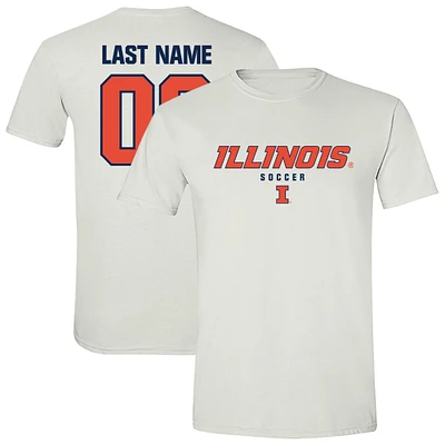 Unisex White Illinois Fighting Illini Collegiate Women's Soccer NIL Pick-A-Player T-Shirt