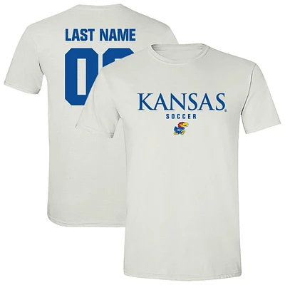 Unisex White Kansas Jayhawks Collegiate Women's Soccer NIL Pick-A-Player T-Shirt