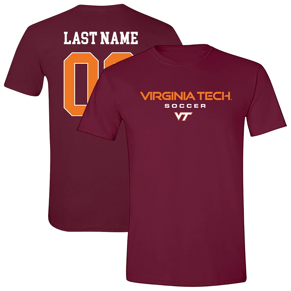 Unisex Maroon Virginia Tech Hokies Collegiate Women's Soccer NIL Pick-A-Player T-Shirt