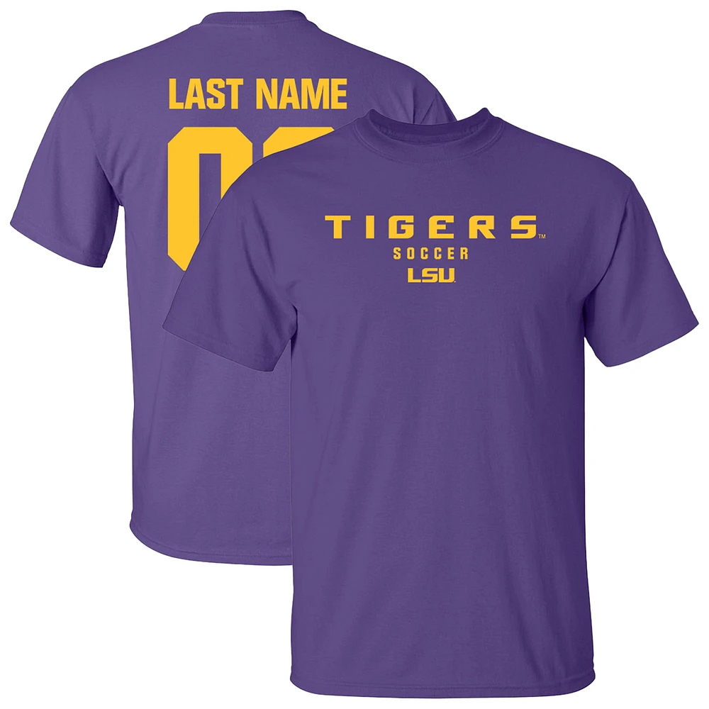 Unisex Purple LSU Tigers Collegiate Women's Soccer NIL Pick-A-Player T-Shirt
