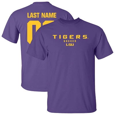Unisex Purple LSU Tigers Collegiate Women's Soccer NIL Pick-A-Player T-Shirt